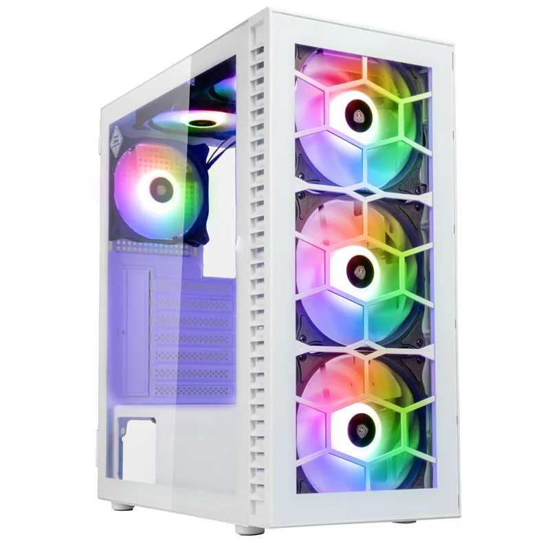 KOLINK OBSERVATORY MIDI TOWER RGB GAMING CASE White