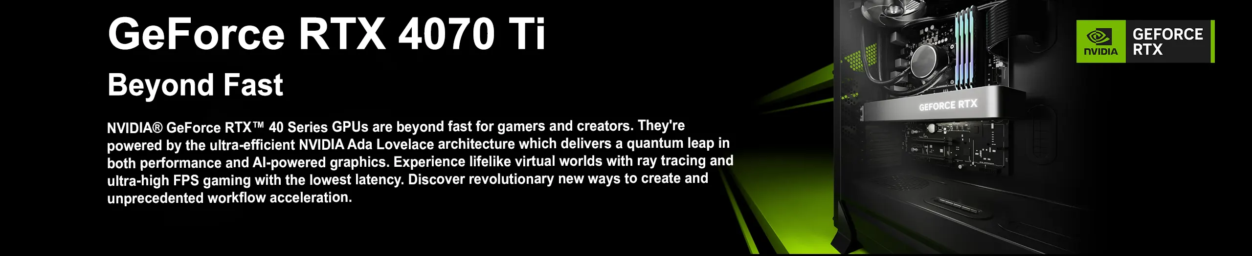 RTX 4070 Ti Gaming PCs